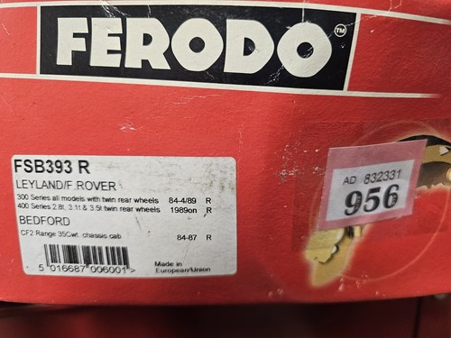 Ferodo fsb393r rear brake shoe - ferodo,