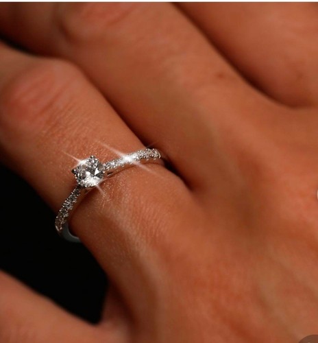 Gold ring with diamonds - ring,