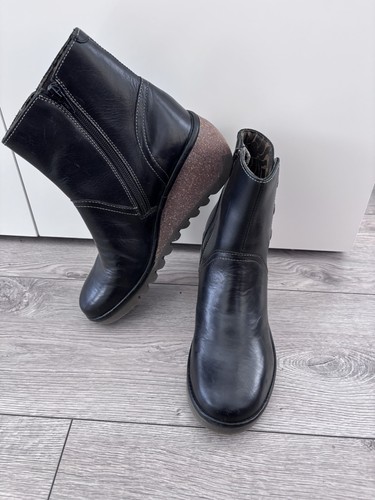 Fly london black leather - fly,