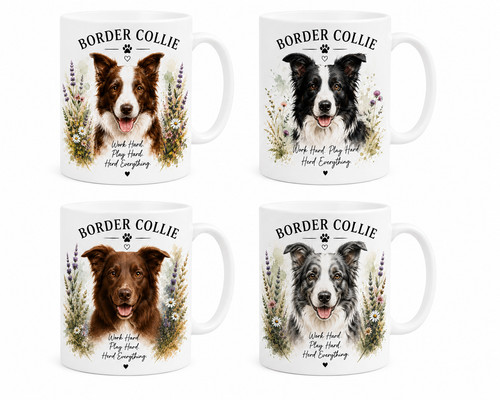 Border collie mug dog lover - |,