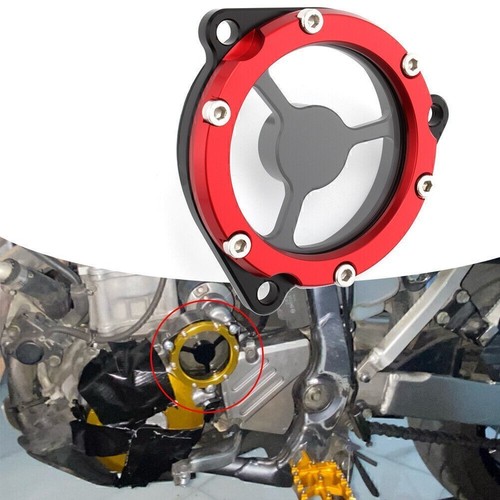 Red starter idle gear cover - red,