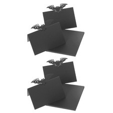  60 Pcs Halloween Table Number Cards Bat-themed Seating Place for Party