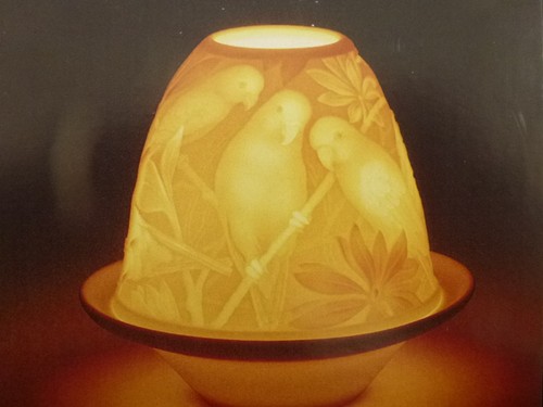 Lladro lithophane votive tea - lithophane,
