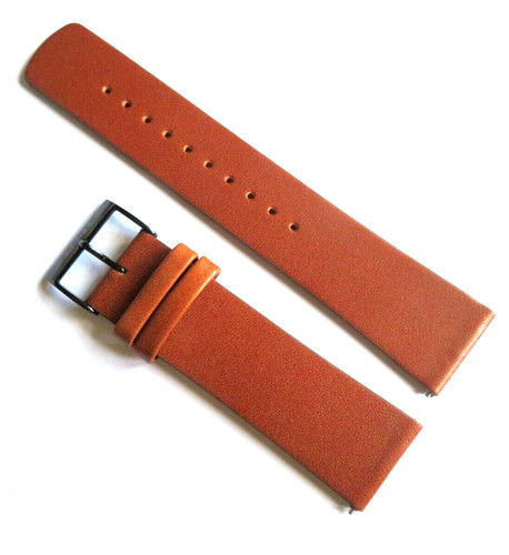 Watch band leather - leather, brown