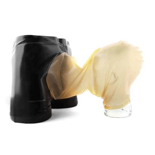 Latex rubber shorts attached - rubber,