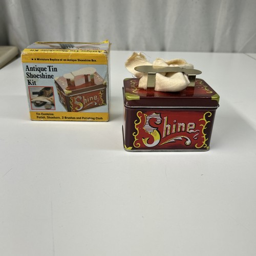 Vtg giftco antique tin - tin, shoe