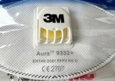 20x 3M 9332+ Aura FFP3 protective mask respirator mask with valve (expiry date 07/2025)