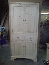 BESPOKE HANDMADE SOLID PINE KITCHEN/HALL STORAGE LARDER UNIT