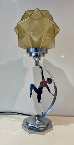 Art deco chrome dancing lady - deco, "dancing