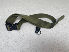 Cadet Boys Belt Small Nylon Strong Green Kharki work Waistbelt VGC