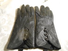 VINTAGE LADIES  BLACK LEATHER