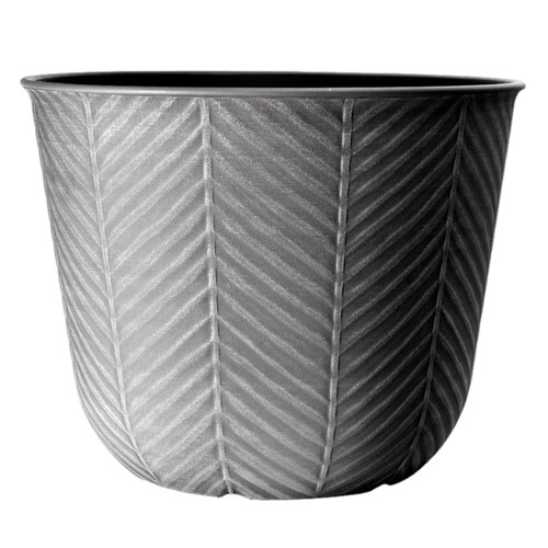 Round plastic silver - round, grey