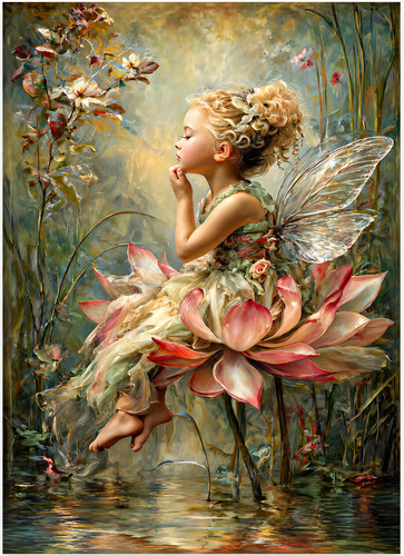 Child fairy lily - child,