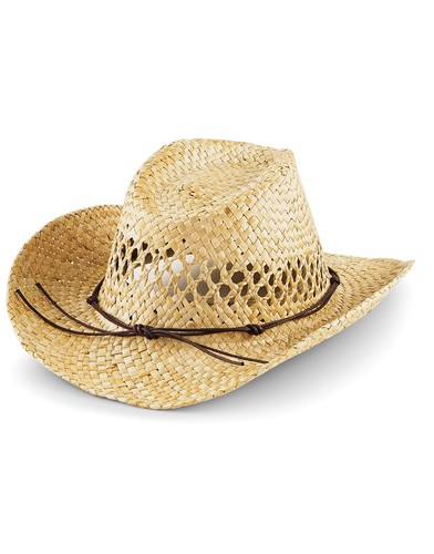 Beechfield straw cowboy hat - beechfield,