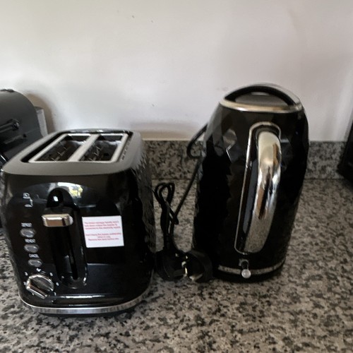 Black silver kettle and - black,