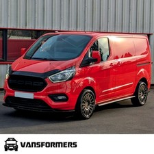 Ford Transit Custom 2012-2022 Black Side Bars Long Wheel Base LWB