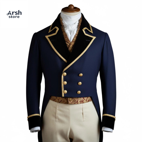 Men regency tailcoat navy - regency,
