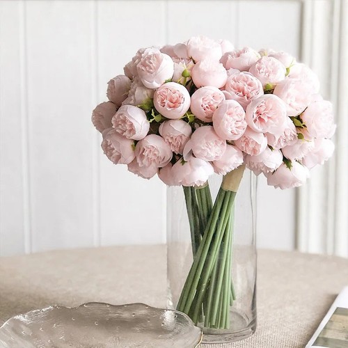 Head silk peony - head,