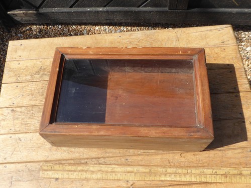 Antique glazed wooden - , display