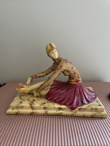 Art deco sculpture flapper - art,