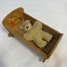 Vintage Wooden Rocking Crib