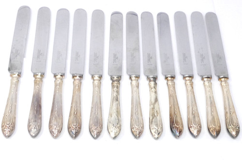 Silver plated table - plated, knives