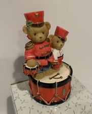Enesco CHERISHED TEDDIES DRUMMER BOY ~ 2004 Marching to the Beat of Holiday Fun 