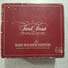 Trivial Pursuit Baby Boomer Edition Subsidiary Card Set Vintage Knowledge Game