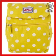 Cath Kidston Backpack Rucksack Handbag Polka Dot Button Spot Matte Oilcloth CP33