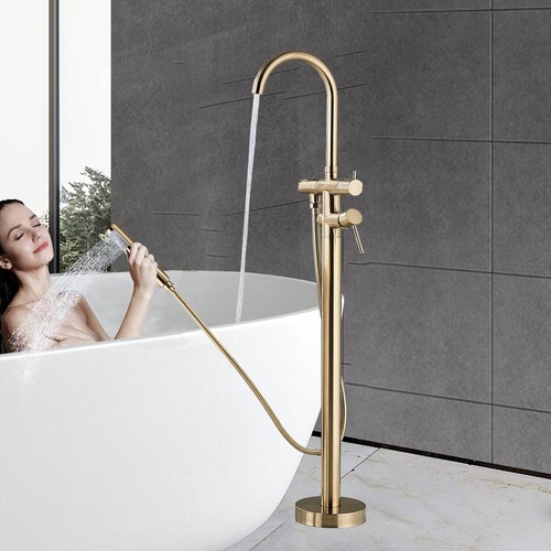 Brushed gold freestanding - brushed, bath