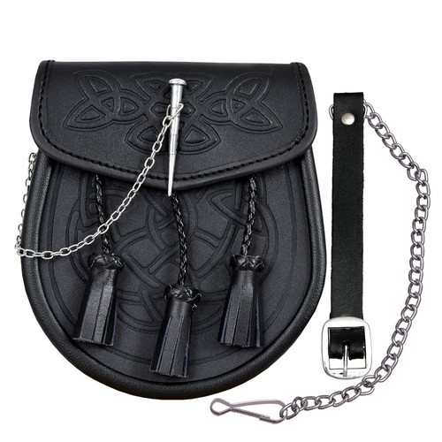 Kilt sporran celtic embossed - kilt,
