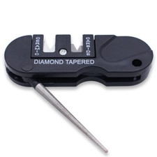 Portable Field Knife Sharper Pocket Two-Grit Sharpening Stone Bushcraft Camping