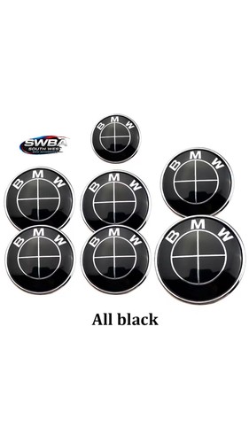 Bmw badge set all - badge, black