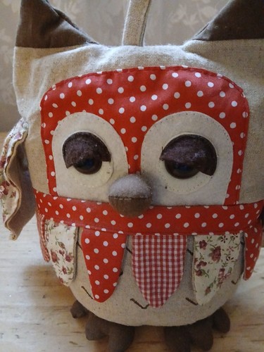 Parchwork owl doorstop - owl,