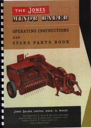 Jones minor tractor baler - "minor",