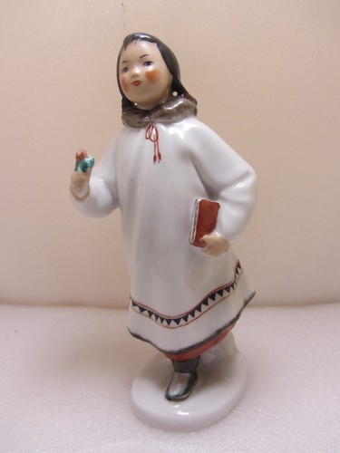 Lomonosov porcelain figurine - porcelain,