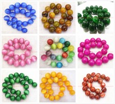 Stunning! 20mm Huge Natural Multicolor Gemstone Round Loose Beads 15" Strand