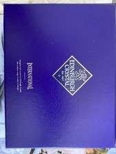 Edinburgh Cut Crystal 'Royal' Brandy Glasses Vintage Pair Unused