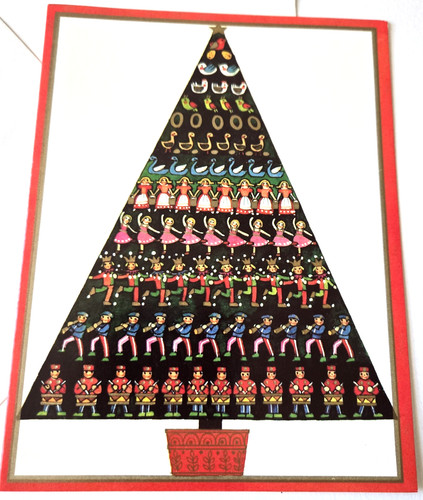 Vintage christmas card - vintage,