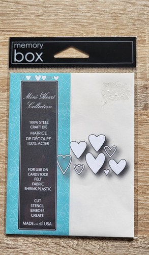 Memory box dies - dies, heart