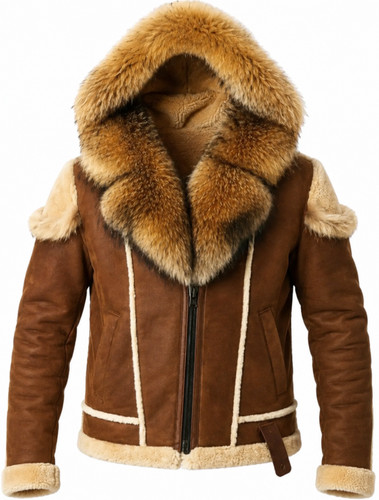 Mens brown shearling - brown,