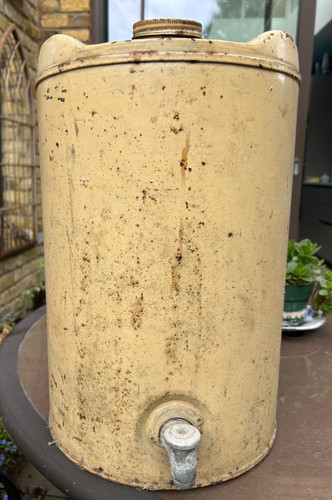 Vintage paraffin oil drum - paraffin,
