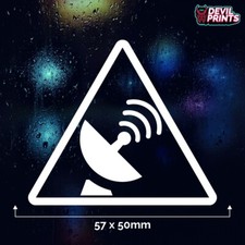 2 x GPS TRACKER SYMBOL Protected Tracking Car Sticker Bumper Window Boot Decal