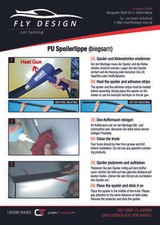 Rear spoiler suitable for Audi 80 (A4) Cabrio Autospoiler Aileron unpainted body