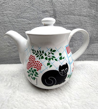 Sadler Black Cat Teapot Kitty