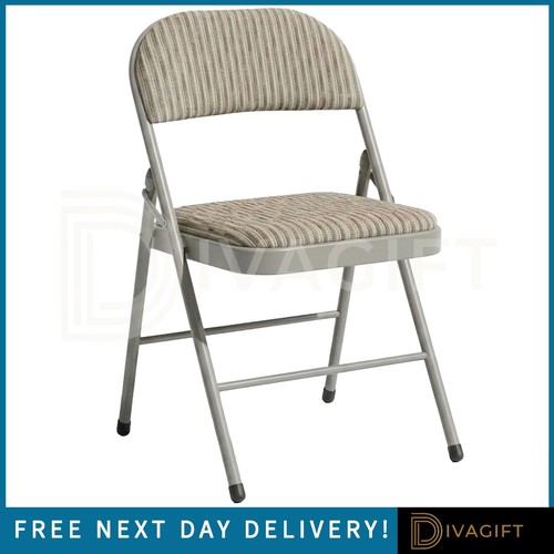 Beige fabric folding chair - fabric,