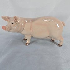 Leonardo Country Life Pig Figurine Glazed Ceramic Farm Animal Ornament 8.5 cm