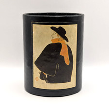 MCM Stylecraft VTG Pencil Cup Toulousse-Lautrec Aristide Bruant Dans Son Cabaret