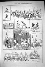 Old 1883 Display Orion Gymnasium Club Barnard Stempel Vaulting Horse Victorian