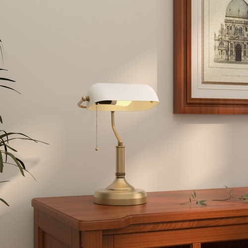 Banker table lamp antique - table,